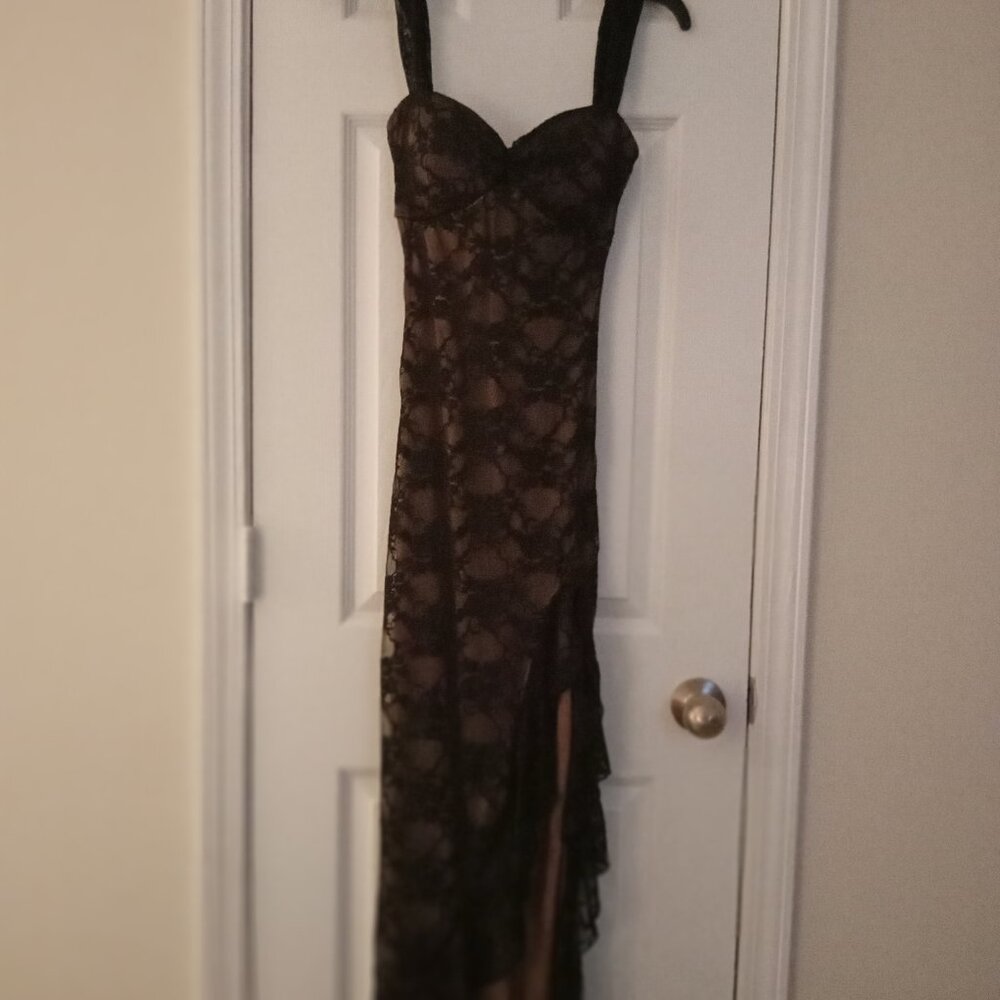 Black Lace Cocktail Dress